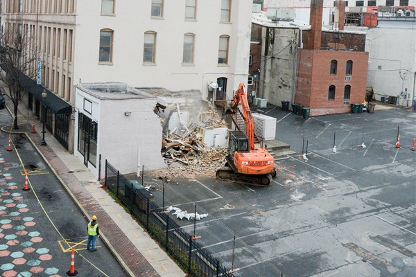 Downtown Greensboro Parking Deck Construction on Hold, But Not Demolition