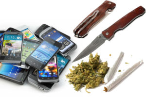 Cell Phones, Drugs, Knives