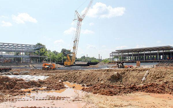 High Point High on Baseball Stadium Progress