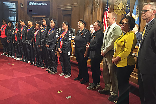 Southeast Lady Falcons Get VIP Treatment From The County