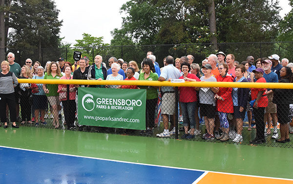 Rain Doesn’t Dim Enthusiasm For New Pickleball Courts