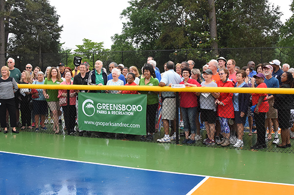 Rain Doesn’t Dim Enthusiasm For New Pickleball Courts