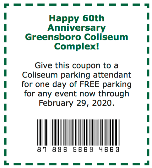 Free Coliseum Parking Coupon Hidden In With Your Water Bill