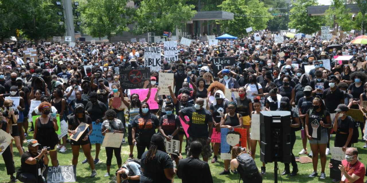 Thousands Gather Sunday In LeBauer Park For Black Lives Matter Protest