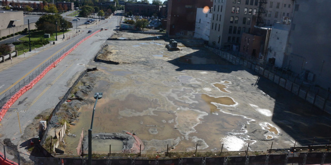 No Construction Progress On February 1 Parking Deck