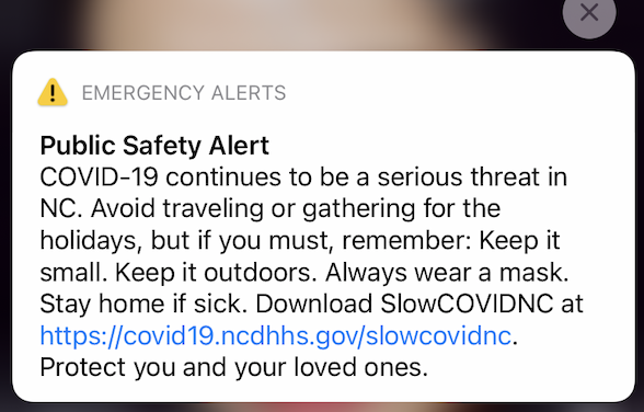 State Blowing Up Phones With COVID-19 Alerts