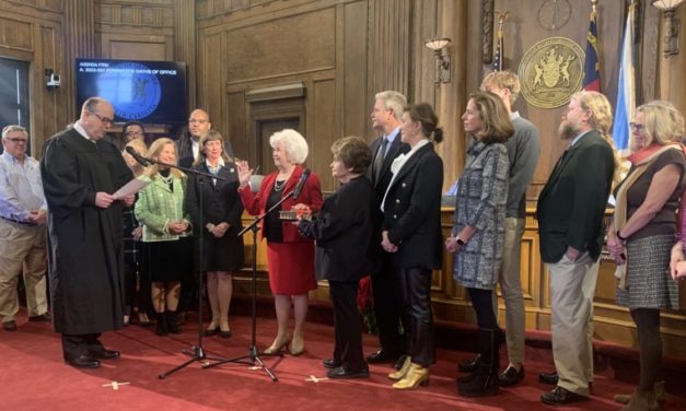 Ceremony Celebrates New And Old Commissioners