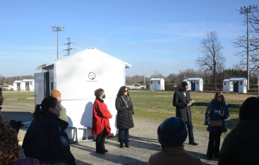 Some Pallet Shelters Were Available For Bitter Cold Christmas Weekend