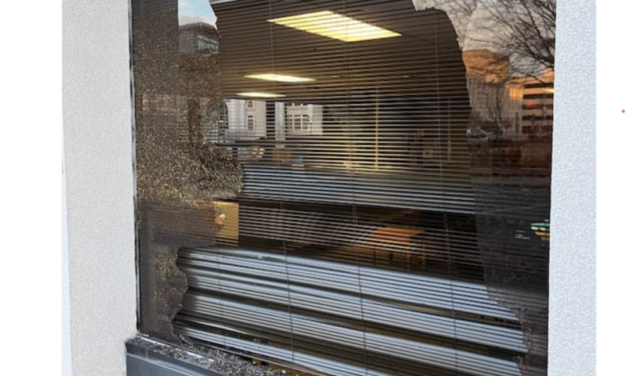 Brick-Throwing Woman Smashes Deed’s Office Glass Door