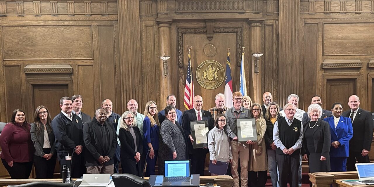 Commissioners Give Special Honor To Special Olympian