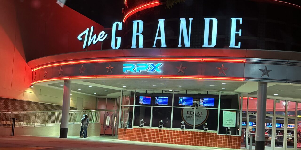 Frightened Regal Grand Theater Goers Head For The Exits Wednesday Night