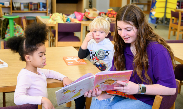 High Point University Students Share Love Of Books with Elementary Kids