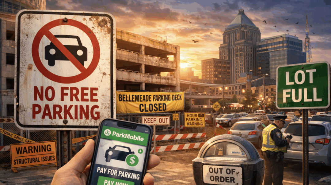 Free Parking In Downtown Greensboro Is Evaporating