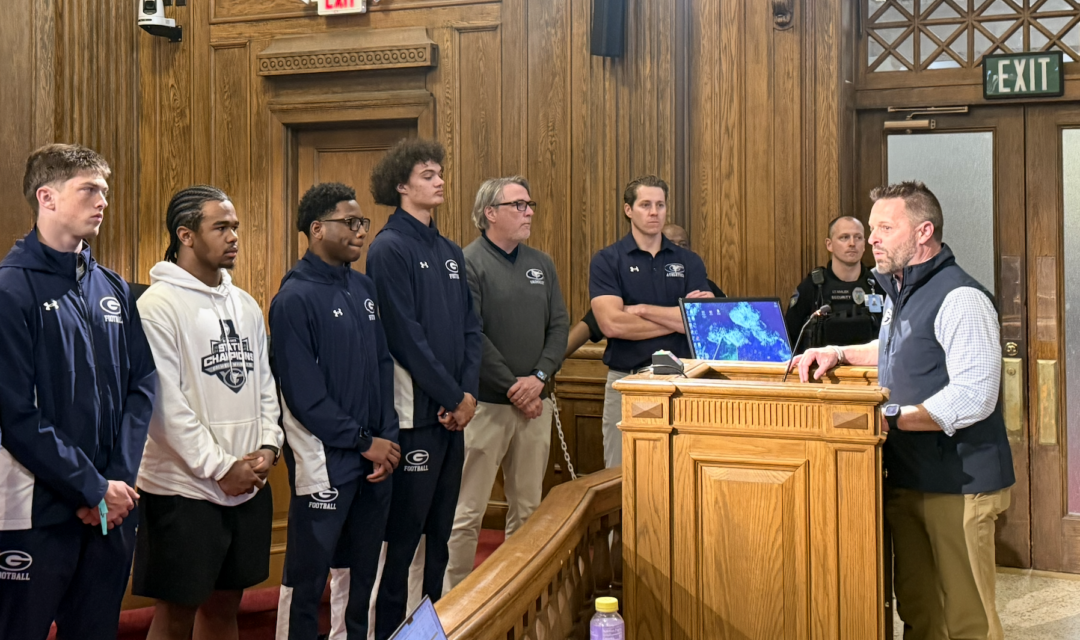Commissioners Celebrate Grimsley Football’s Perfect Season