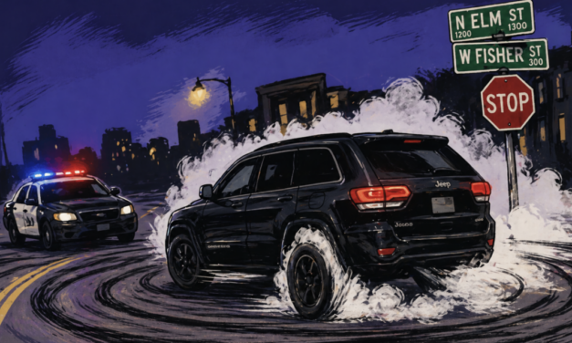 Early Morning Donuts Lead To Chase, Crash And  DWI And Assault Arrest