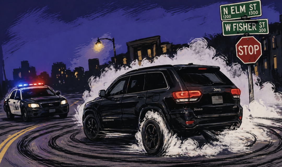 Early Morning Donuts Lead To Chase, Crash And  DWI And Assault Arrest