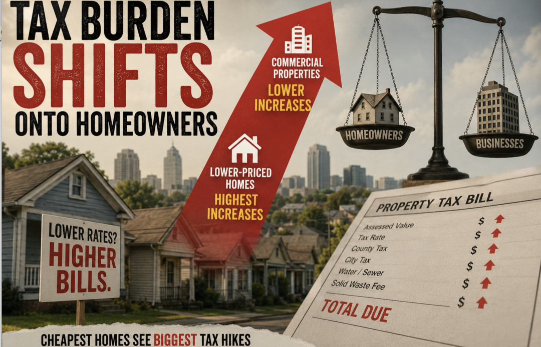 As Tax Burden Shifts Onto Homeowners, Cheapest Homes Will See Biggest Tax Hikes