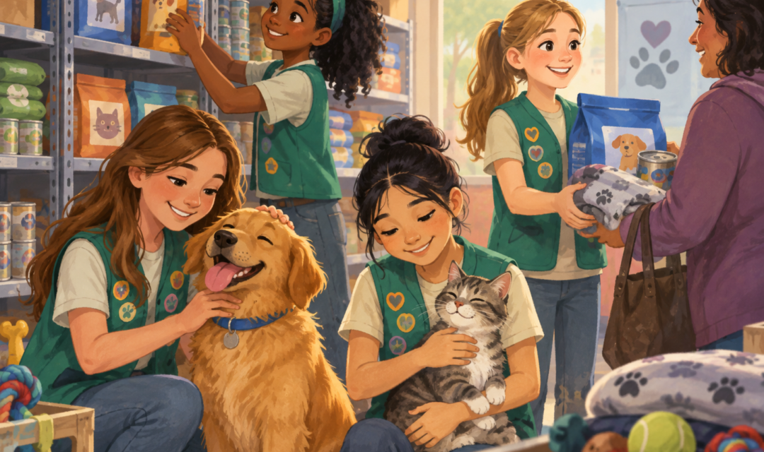 Girl Scout Helps Open Two Pet Pantries In Guilford County