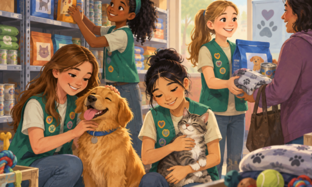 Girl Scout Helps Open Two Pet Pantries In Guilford County