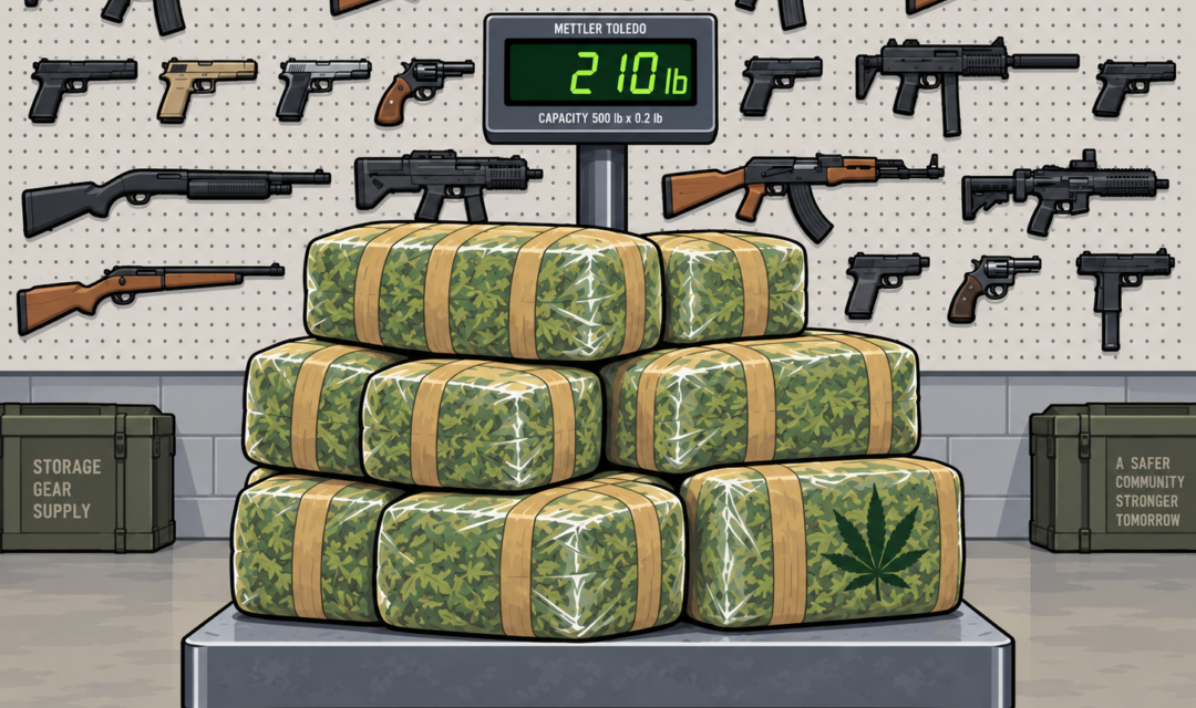 GPD Seizes Over 200 Pounds Of Weed And 19 Guns