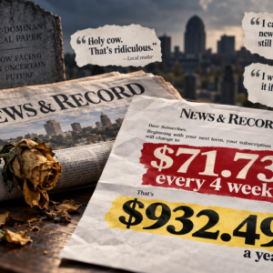 News & Record Signs Its Own Death Warrant