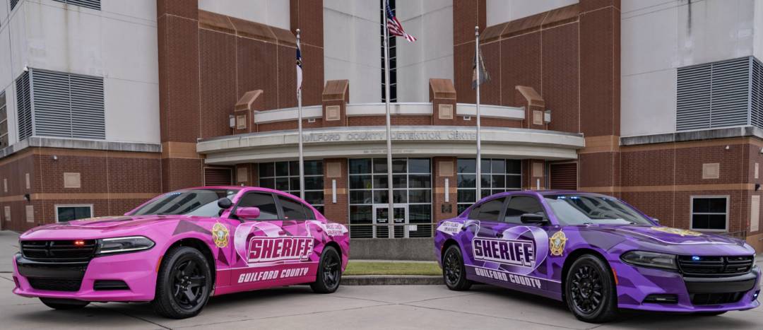 Sheriff’s Cars Go Pink And Purple For Two Important Causes